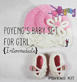 KIT Reguler: Baby Set for Girl Knitting Kit